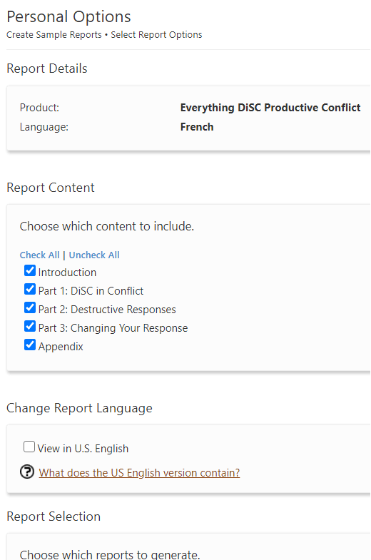 EPIC: Create sample report, step 2