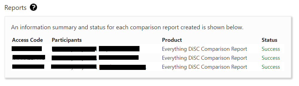 EPIC: report status